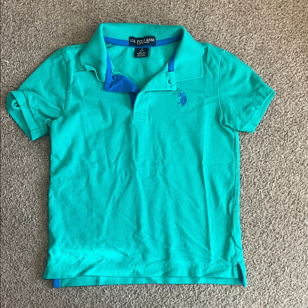 U.S. Polo Assn. Kids Aqua Polo Shirt